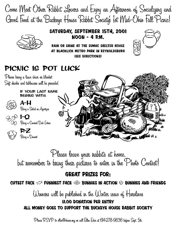 Invitation to the Mid-Ohio Fall Picnic (scroll down for text version)